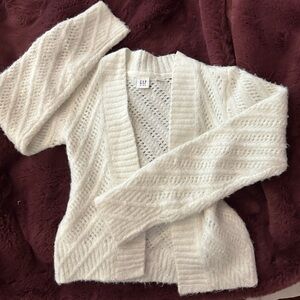 GAP Kid’s White Cardigan Sweater